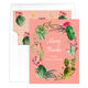 Pink Desert Blooms Vertical Folded Note Cards Image 3 of 3